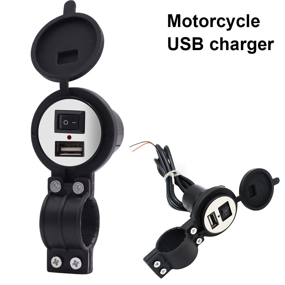 CS-277A Waterdichte Usb Auto Motorfiets Telefoon Oplader Met Schakelaar Socket Plug