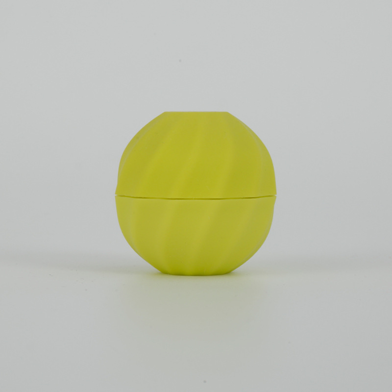5 unids/set 7g tarro de bálsamo labial de plástico con forma de bola vacía con tapas esfera contenedores redondos tapa de tornillo tubo de lápiz labial herramienta de belleza: Verde claro