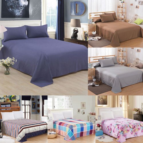Drap housse couleur florale Twin pleine reine roi coton drap housse 4 taille chaude