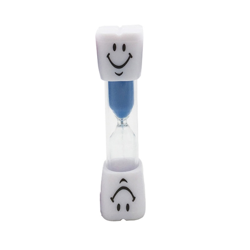 Portable Home Kitchen Cooking Timer Cartoon Smiling Face Hourglass Sand Clock Timer 3 Minutes Timer For Tea/Cafe: Blue