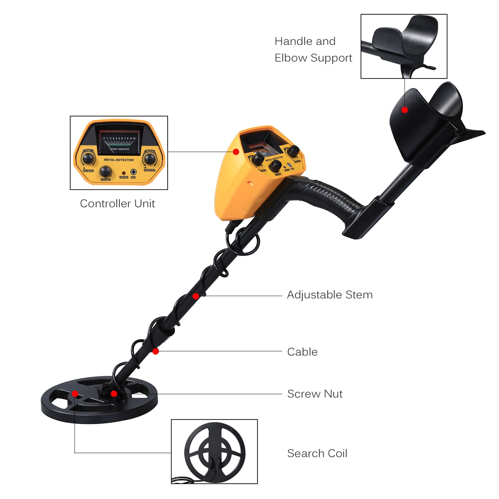 Underground Jewelry Treasure Metal Detector High Sensitivity Gold Metal Detecting underground metal detector gold detector