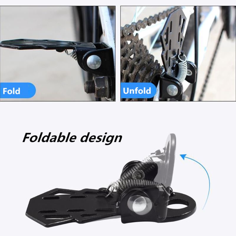 1 Paar Bike Rear Pedaal Mtb Folding Voetsteunen Fietsen Accessoires Fiets Voet Peg K1KD