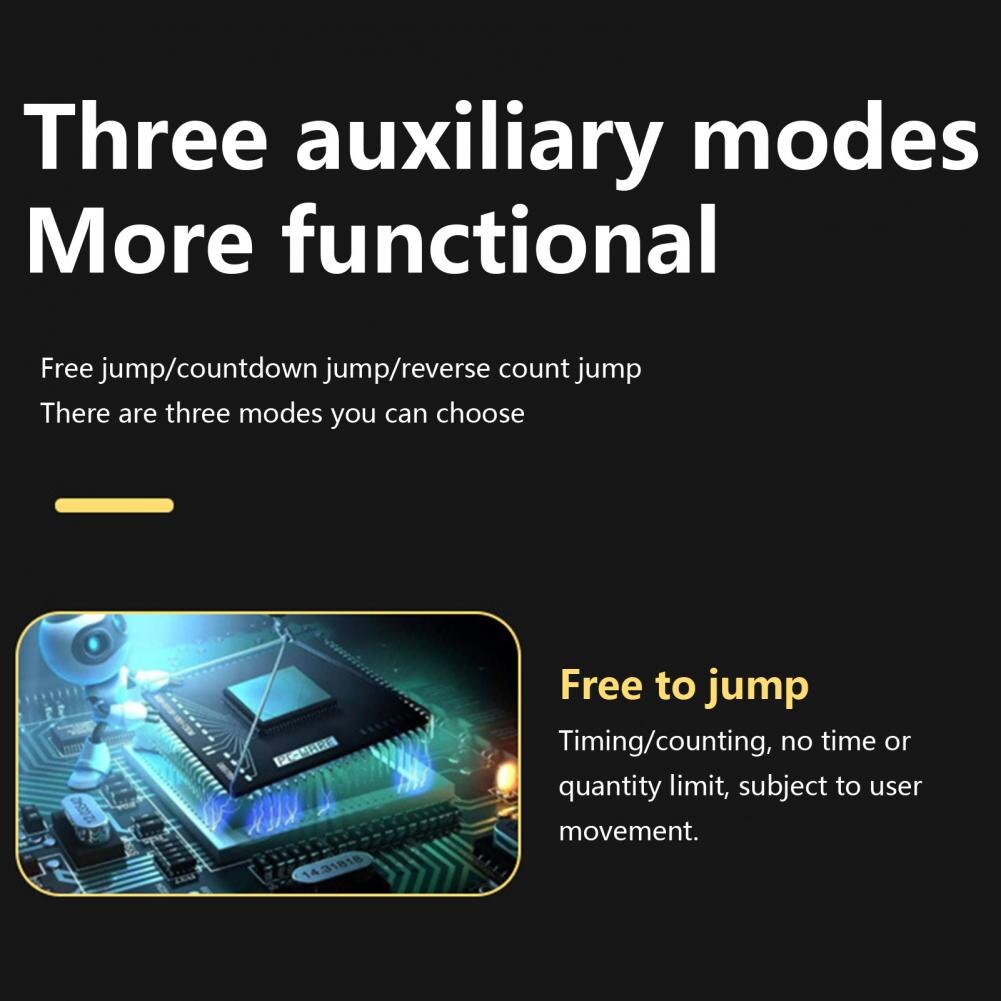 2 In 1 Adjustable Jump Rope Thickened Rope Weight Loss Cordless Smart Counting Single Skipping Rope for Outdoor