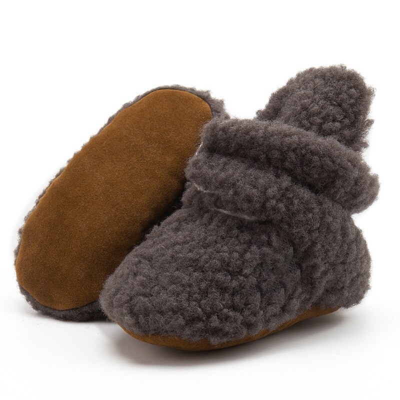 -né enfant en bas âge corail polaire bottes hiver premiers marcheurs bébé filles garçons chaussures semelle souple fourrure neige chaussons pour 0-18M