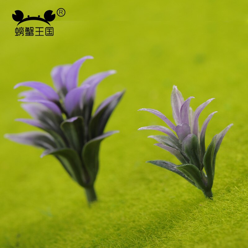 50 st gräs blommodell miniatyr modell buske konstgjord plast modell gräs trädgårdstillbehör