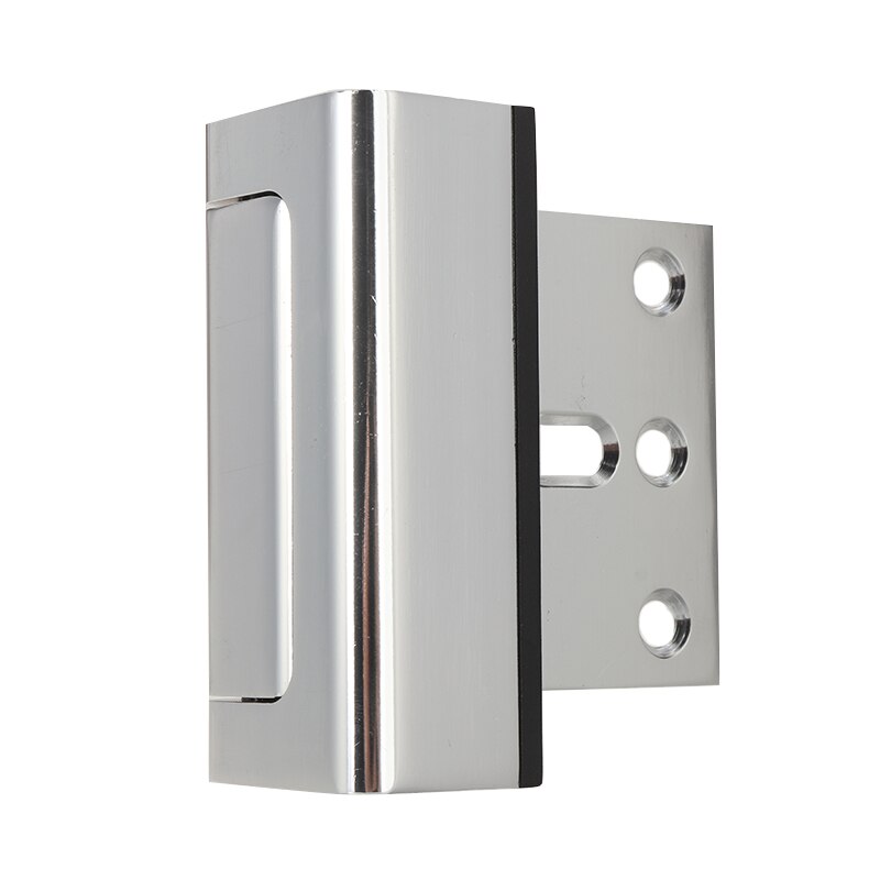 1Pc Aluminum Home Security Defender Lock High Security Door Reinforcement Lock Safety Tool Silver/White Door Reinforcement Locks: Silver