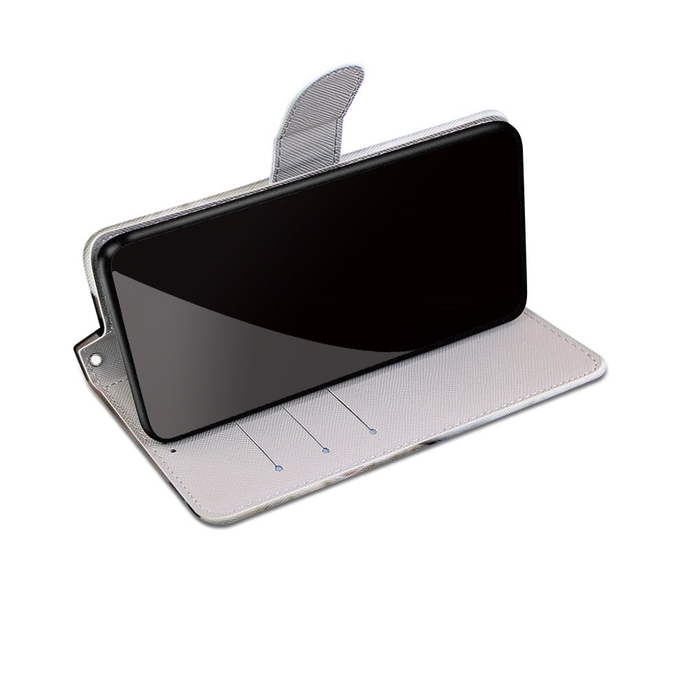 Telefon etui til samsung  a01 flip etui læder luksus pung cover til samsung galaxy  a01 a 01 a015f cover kortholder