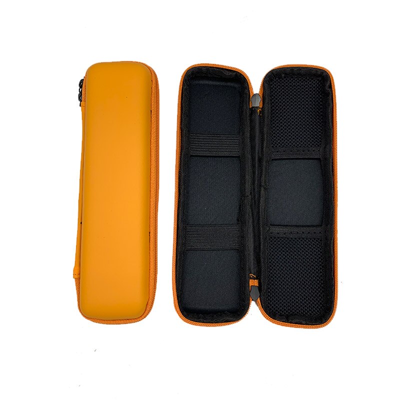 2021 preto eva casca dura caneta stylus lápis caso saco de lápis caixa de transporte de proteção saco recipiente de armazenamento para caneta caneta esferográfica: Orange