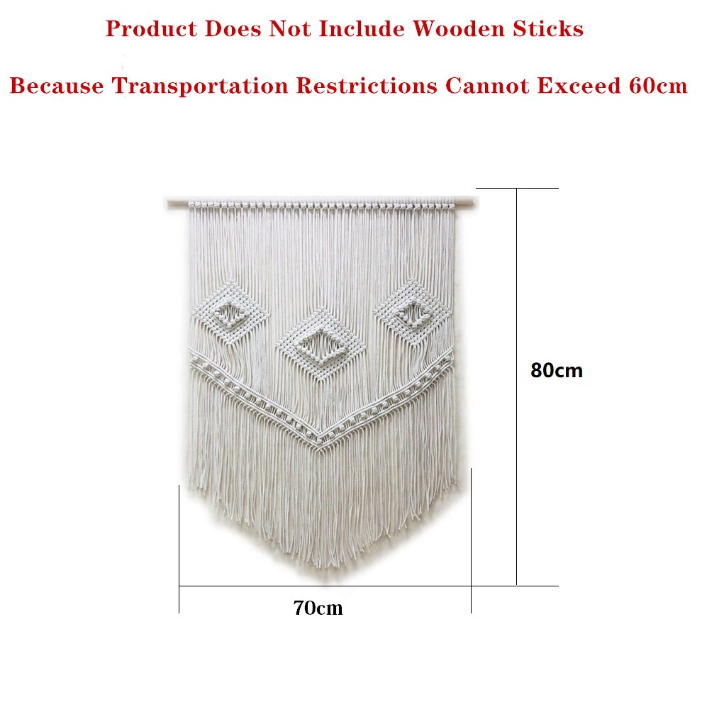 Rainbow Macrame Hand Woven Hanging Bohemian Geometric Tapestry Art Beautiful Home Living Room Decoration Pendant wall tapestry: C