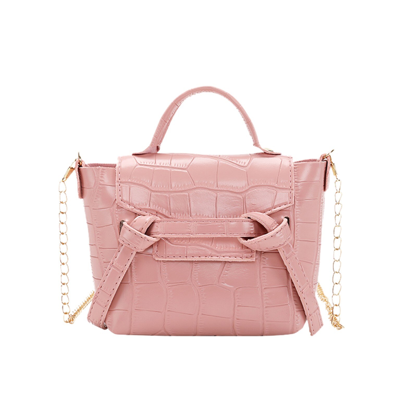 Frauen solide leder schulter tasche Frauen PU Leder Schulter Kleine zipper Crossbody Handtaschen Tote Messenger Taschen # y30: Rosa