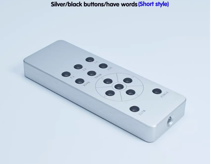 Aluminum Alloy Universal Learning Infrared Remote Control 13 keys for DAC Amplifier CD DVD TV Set-top Box: GRAY