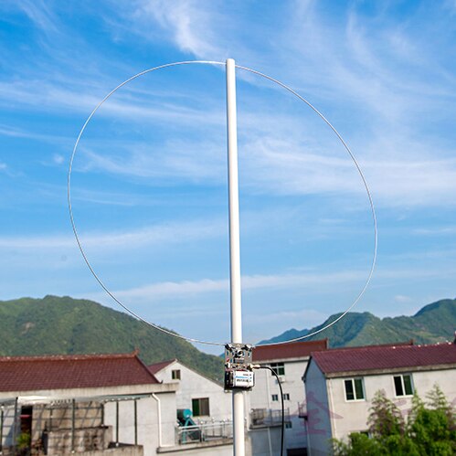 Active Magnetic Loop Antenna HA SDR Short Wave Low Noise Adjustable Gain Radio Loop Antenna shortwave active loop antenna