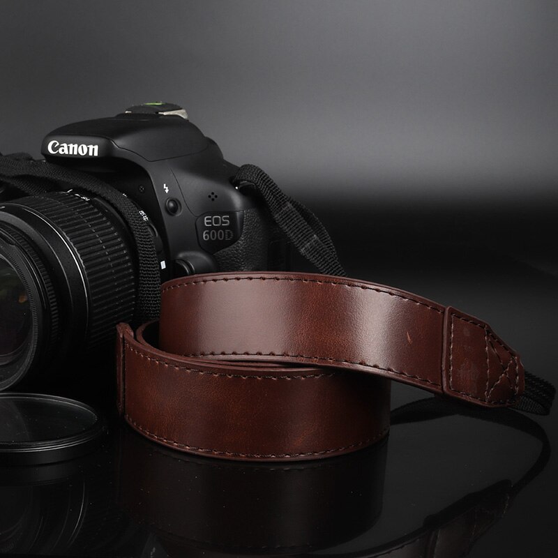 Courroie d'épaule en cuir pour appareil photo reflex numérique pour Canon EOS rebelle SL2 SL1 T100 T7 T7i T6i T6s T6 T5i T5 T4i T3i T3 T2i T1i XT: Coffee