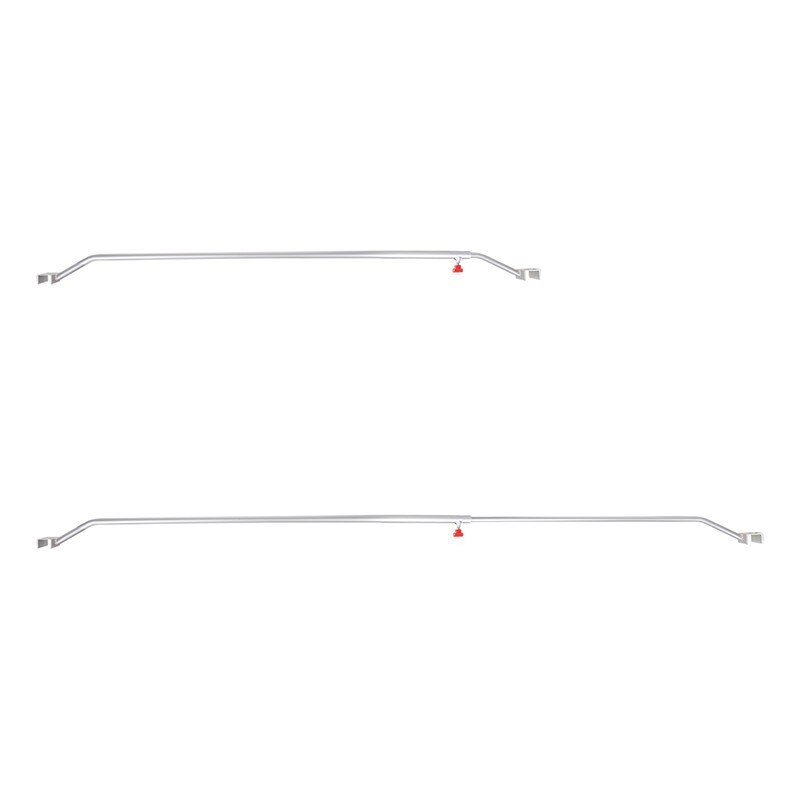 Soutien aluminium ajustable 132-210cm pour bâche plate remorque