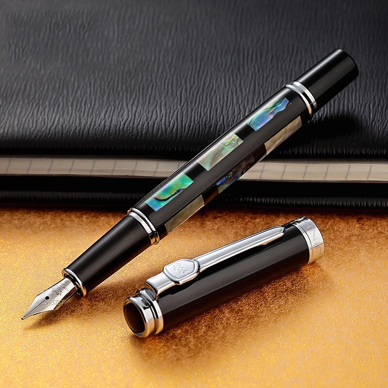 Pluma estilográfica JINHAO 650 o 8802 de , pluma de tinta de caligrafía de concha de lujo Mb o 1,0 MM, pluma de: jinhao 8802