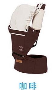 Porte-bébé multifonction d'hiver aiebao avec repose-taille dorsal: Brun