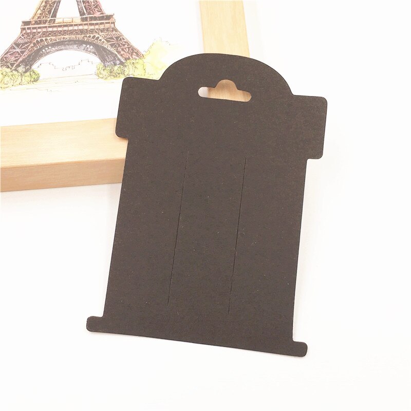 20 unids/lote de tarjetas de Clip de pelo Kraft de 11x8cm para el embalaje de tarjetas para exhibir joyería accesorios para el cabello tarjetas de embalaje: a17