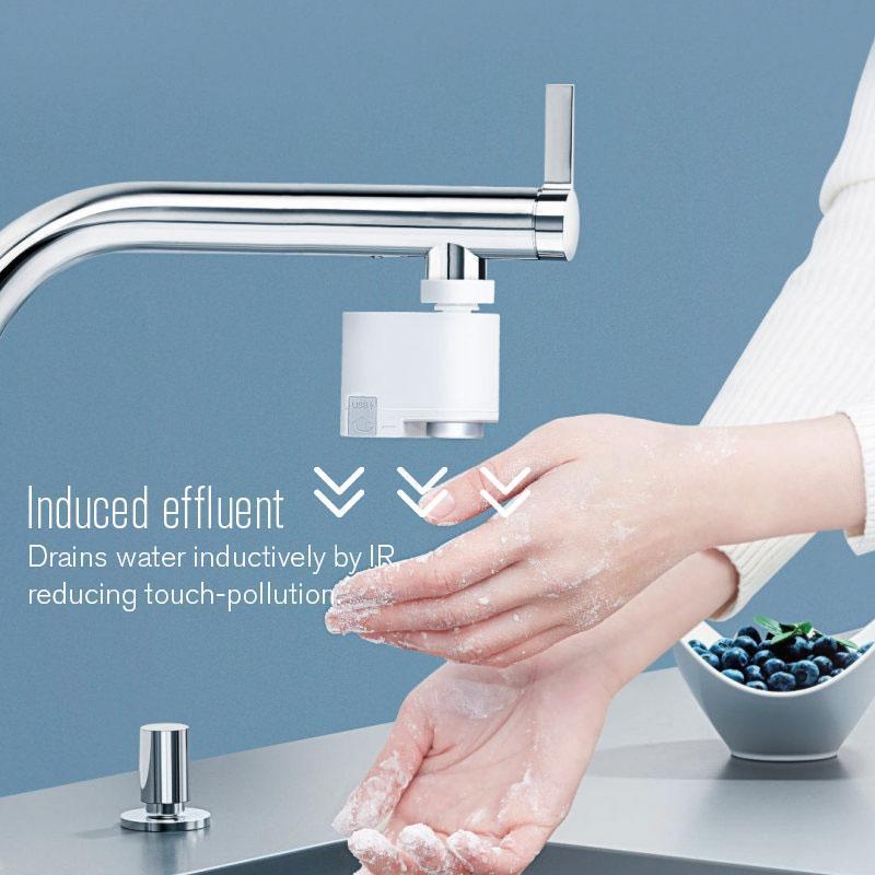 Portable Induction Water Saver Automatic Water Saver Tap Smart Faucet Sensor Infrared Water Energy Saving Device Kitchen Nozzle