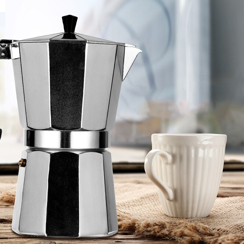 Aluminum Coffee Maker Pot Stovetop Espresso Maker Moka Pot Perfect Stove Top Cuban Coffee Kettle Brewer Percolator Cafe Tools