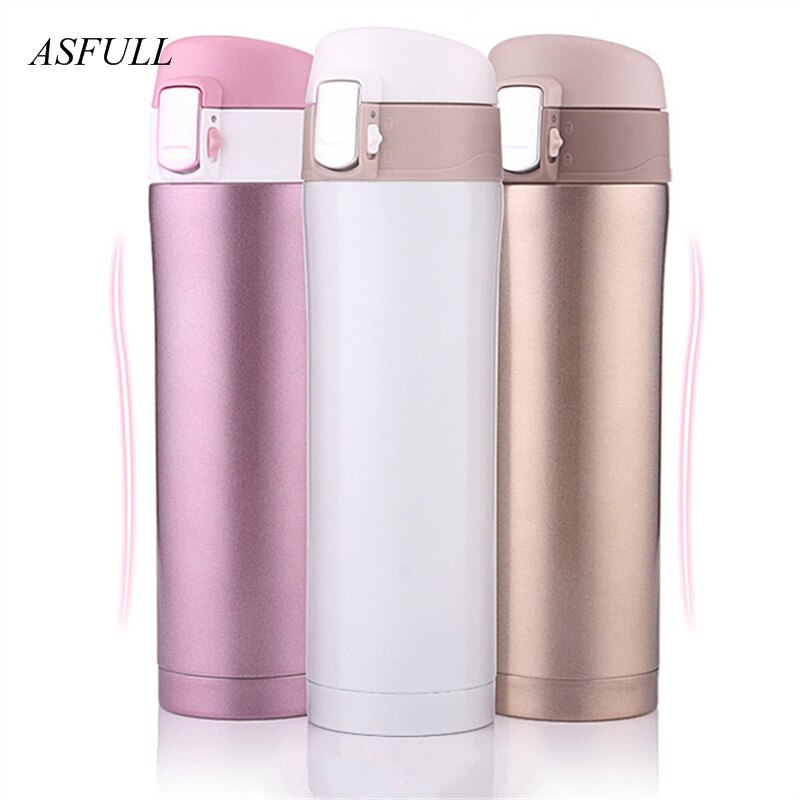 Termo Taza Termo taza al vacío taza 304 de acero inoxidable con aislamiento taza 450ML botella térmica termo vacío frasco botella de agua