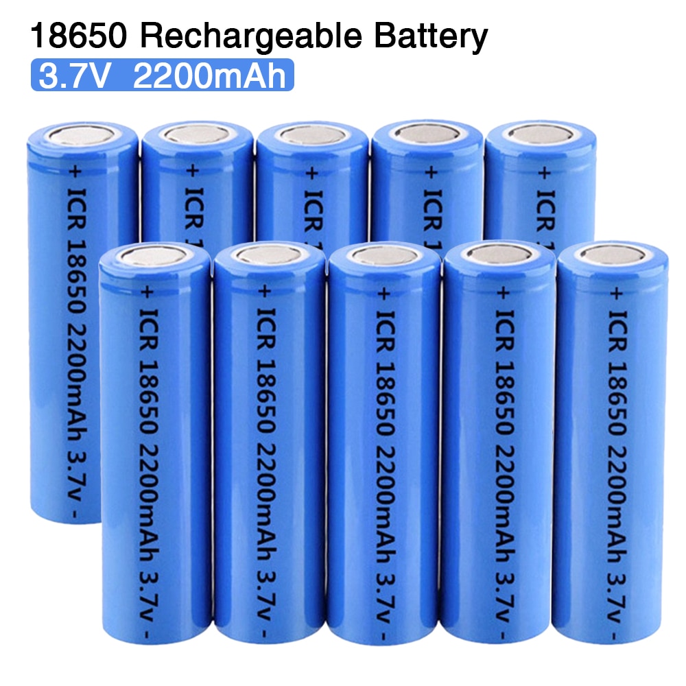 18650 3.7V 2200mAh Oplaadbare Batterij ICR18650 Lithium Batterijen Li-Ion Bateria voor LED Flash light