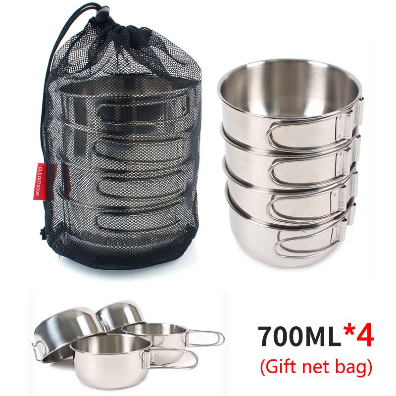 304 roestvrij staal vouwen kom Outdoor camping draagbare picknick kommen set Instant noodle kom thuis kookgerei servies: Paars