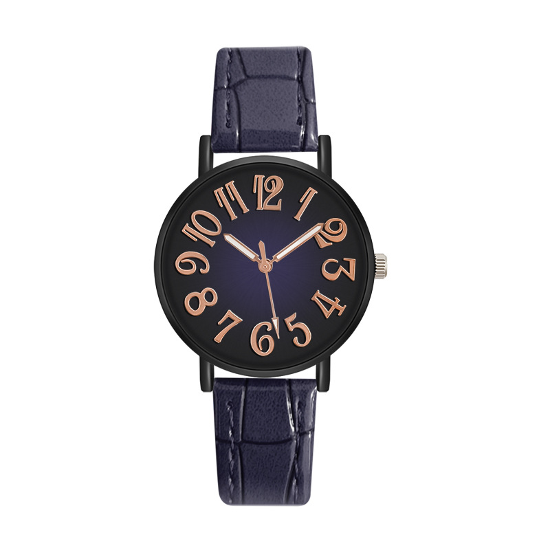 Dameshorloge Antiek lederen bandhorloge Dames quartzhorloges Luxe retro klokcadeau Reloj Mujer: Blauw