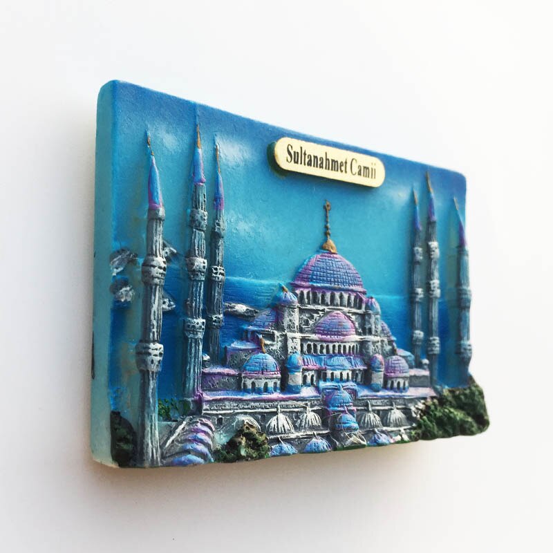 Europe Travel Refrigerator Stickers Turkey Istanbul Bodrum Landmark Tourist Attractions Resin Souvenir Decoration Collection