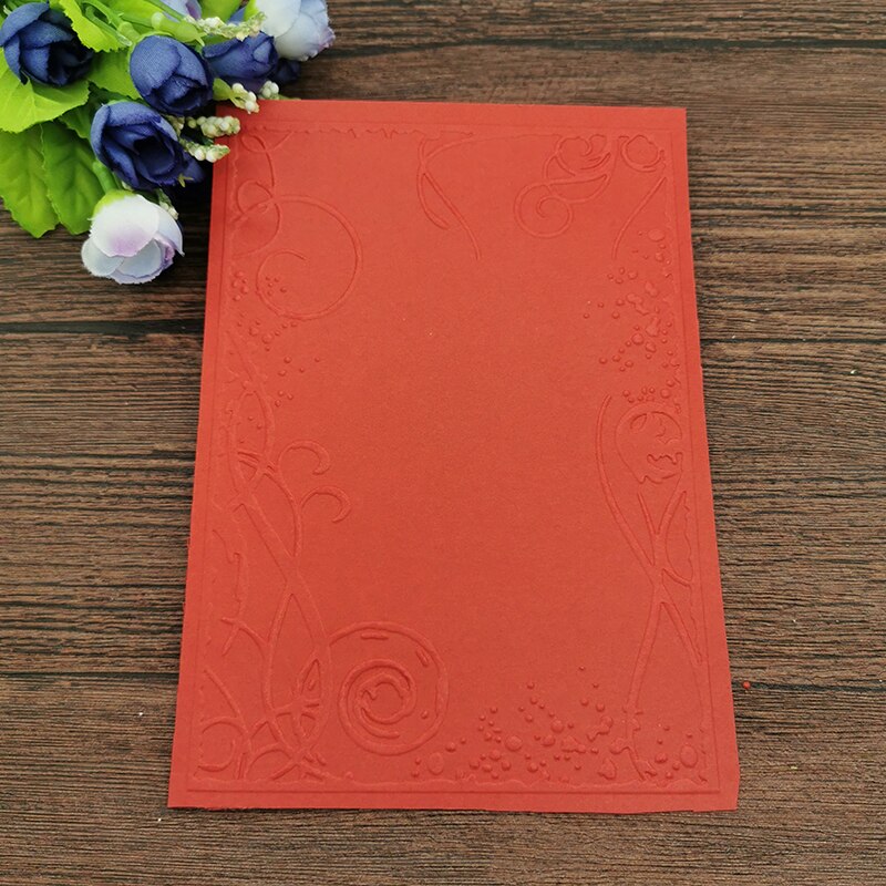 AOKEDIY Border leaves DIY Plastic Embossing Folders for DIY Scrapbooking Paper Craft/Card Making Decoration Supplies