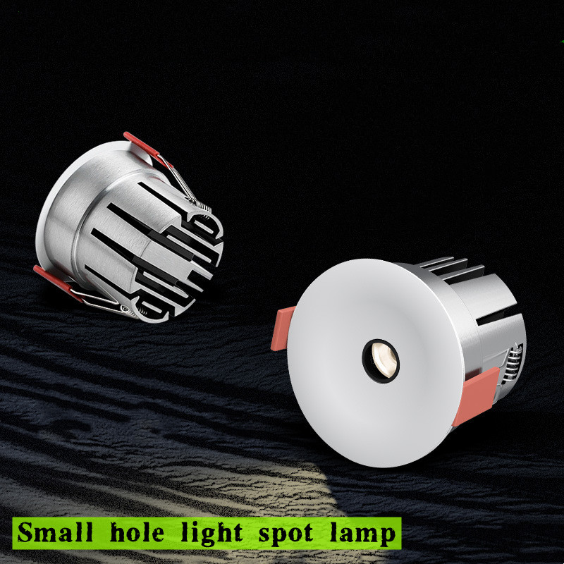 2025 nouveaux projecteurs LED intégrés dans le salon anti-éblouissement petit trou arc/pas de lumière principale micro trou lumière 110 V/220 V hôtel 5W7W9W