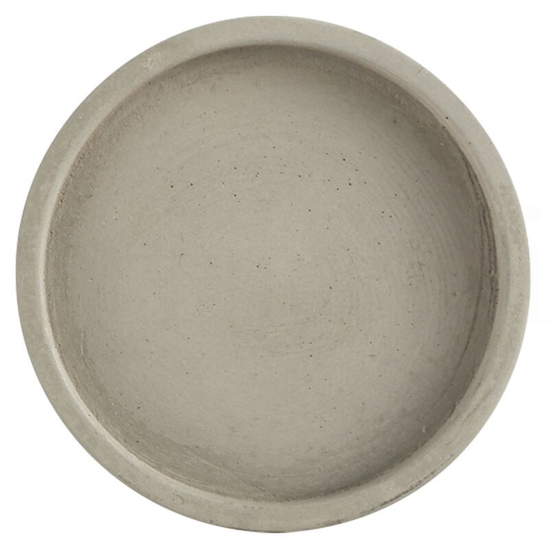 Concrete Round Tray Mold Round Base Mold Jewelry Storage Tray DIY Clay Epoxy Cement Tray Silicone Mold
