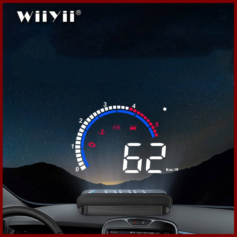 WiiYii M13 HUD OBD2 head up Display Car MPH Auto Electronics Detector Oil Consumption OBD2 HUD windshield Projector