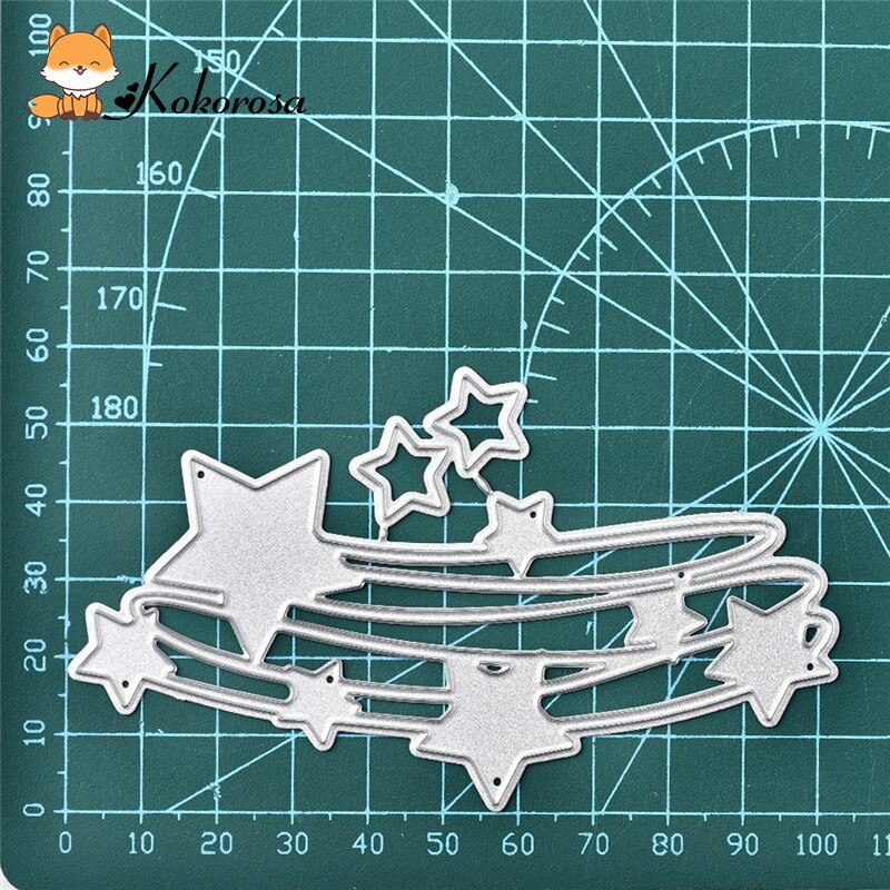 Kokorosa Cutting Dies Metal Dies Star Frame Die Scrapbooking Album Card Making Embossing Stencil Diecuts Decoration: Default Title