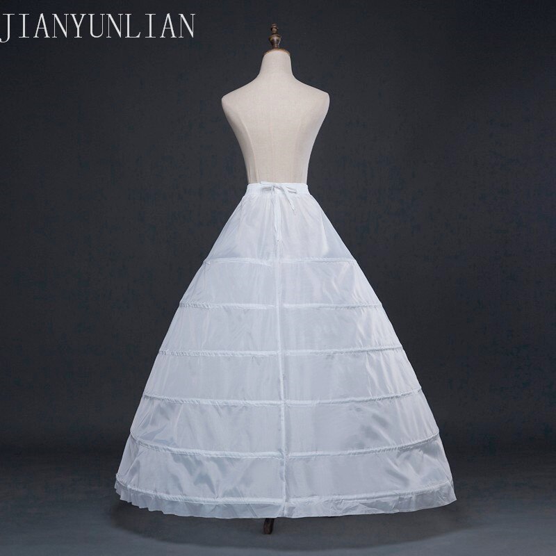 6 Hoop Bridal Petticoat A Line Ball Gown Petticoats Floor Lenght Petticoats for Wedding Dress White Petticoat
