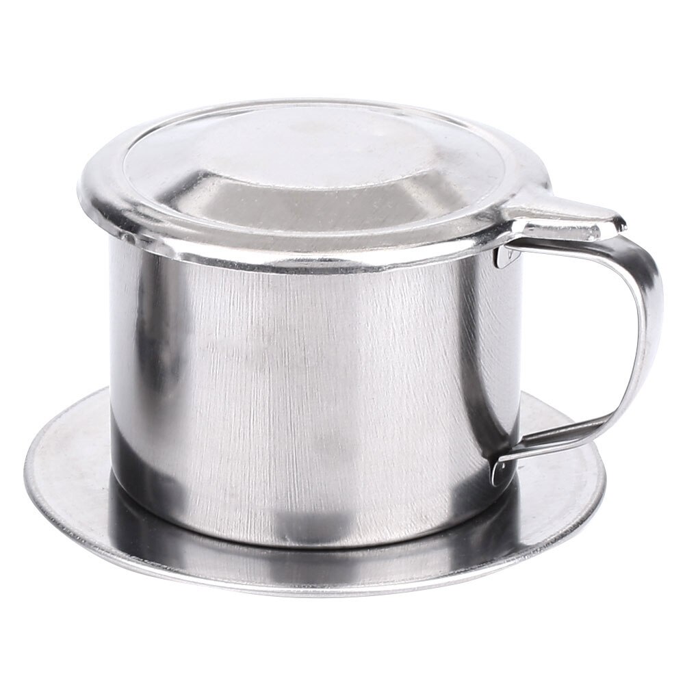 Rostfritt stål mugg med filter vietnam dropp kaffe filter kopp tålig vietnamesisk kaffefilter maker kaffefilter