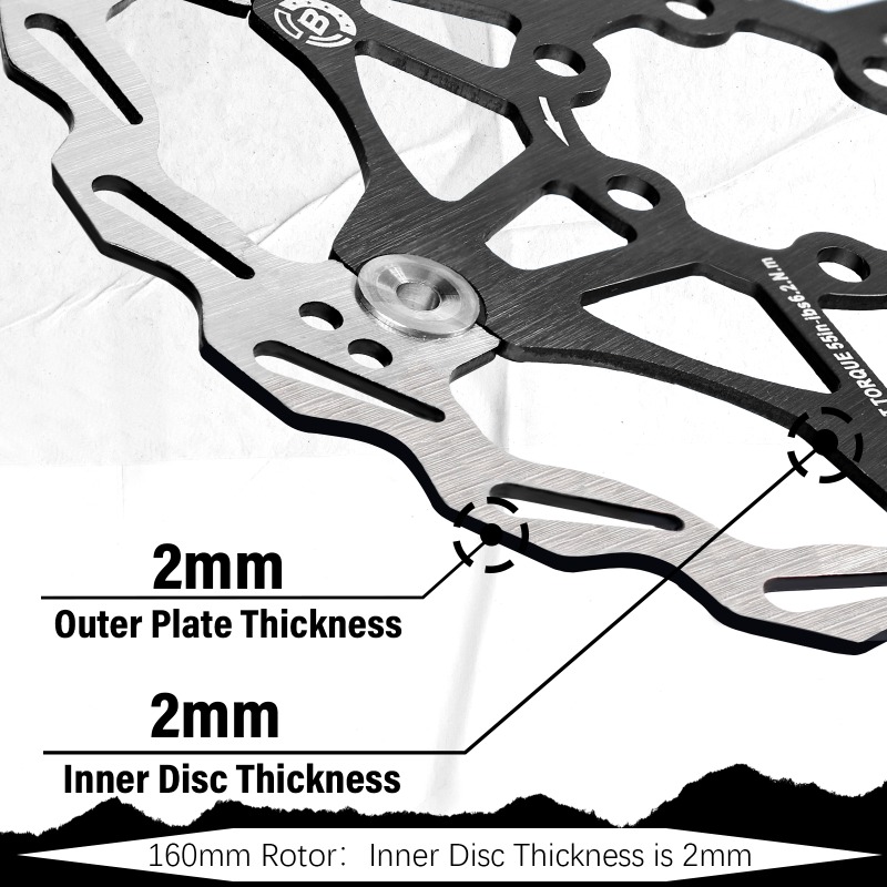 BUCKLOS Bike Floating Rotors 160mm 180mm 203mm Bicycle Hydraulic Disc Brake Rotor Road Mountain Bike Brake Disc Bicycle Brake