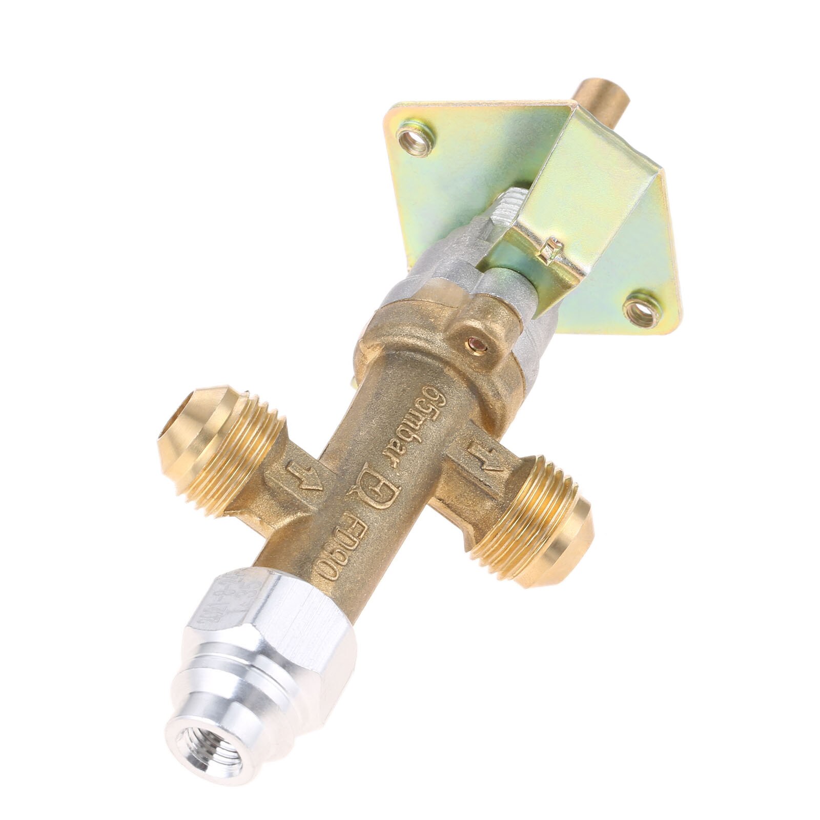 Válvula de seguridad de latón para parrilla de barbacoa, Control de calentador de Gas con entrada y salida de 3/8 NPT, solenoide corrugado de baja presión, 1Kit