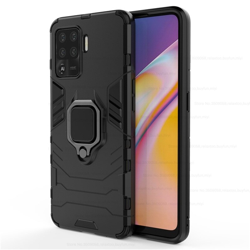 Armure Antichoc Coque pour OPPO Reno5 Lite Lumière Couvre Reno 5 Lite 5 Lite Étui Souple En Silicone Coque De Protection 6.43'': for OPPO Reno5 Lite / black