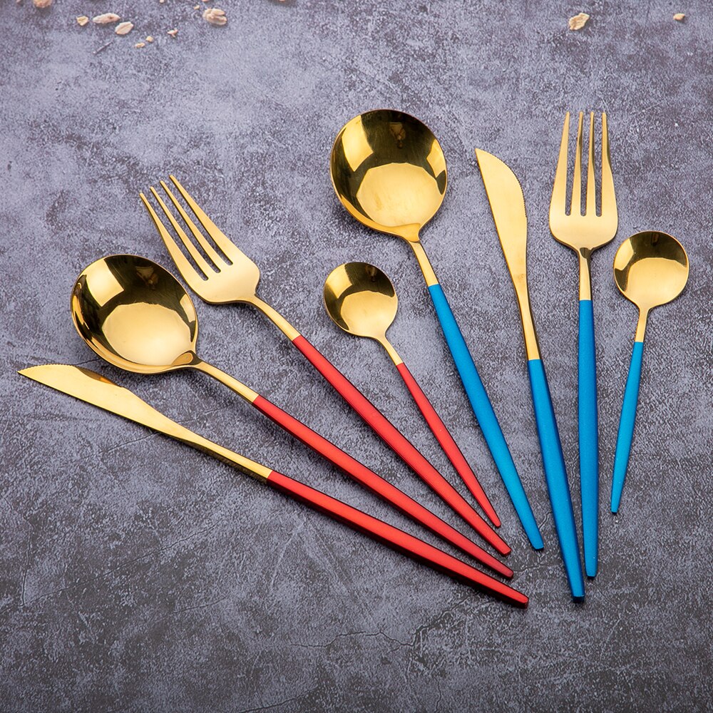 Merry Christmas Cutlery Set 24 Piece Christmas Dinnerware Knife Fork Spoon Set Tableware Christmas Decorations For Home