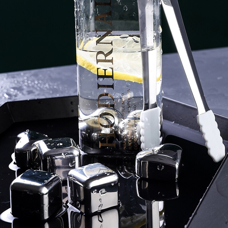 Reusable Stainless Steel Whiskey Stones Ice Cubes Wine Chillers Drinks Cooler Champagne Whiskey Bar Accessories Home Bars