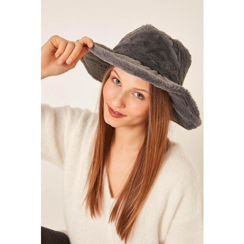 Felice boutique 12764 grijze fedora bucket hat