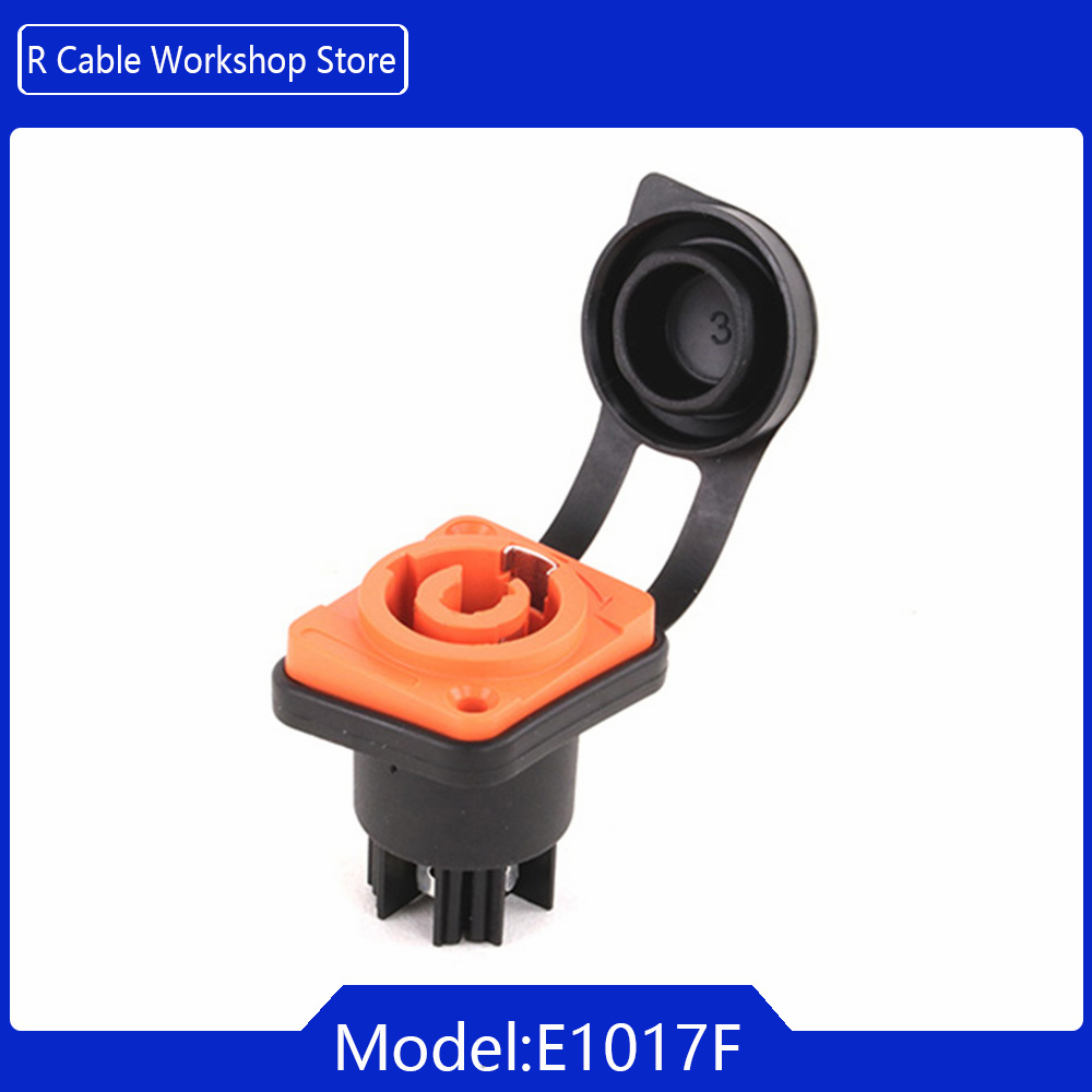 2pcs 3Pins IP65 Waterproof Locking Powercon Connector 20A 250V Power Male Plug or Female Chassis Socket Connector: GRAY