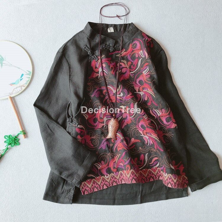 Katoen Linnen Vintage Cheongsam Blouse Vetement Traditionele Chinese Thee Kleding Vrouwen Qipao Chinese Shirt Qipao Blouse