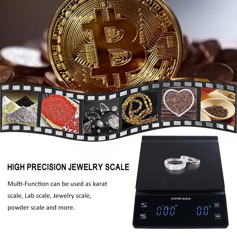 3kg 0.1g Digital Kitchen Scale Jewelry Scale Smart... – Grandado