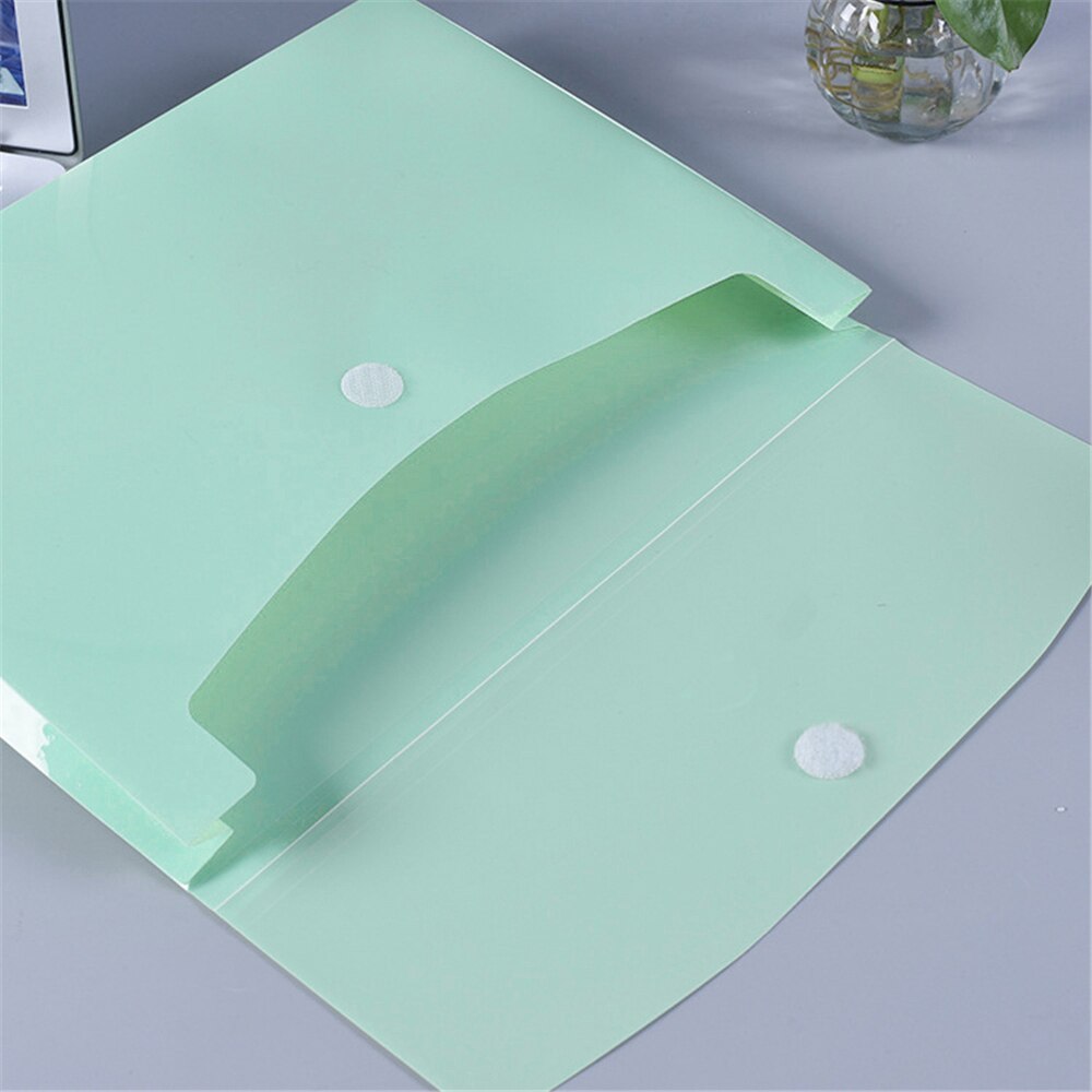 Envelope Folder Hook Loop Closure Document Envelopes A4 Size For Office School PVC Waterproof