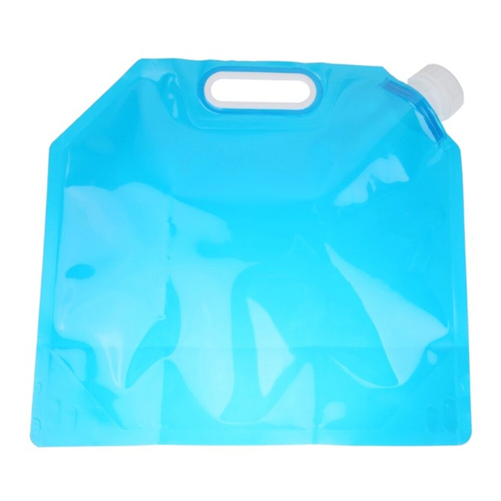 Plegable bolsa de agua contenedor PE insípido sello de seguridad ligero beber bolsas para almacenar agua para Camping de senderismo Picnic: blue