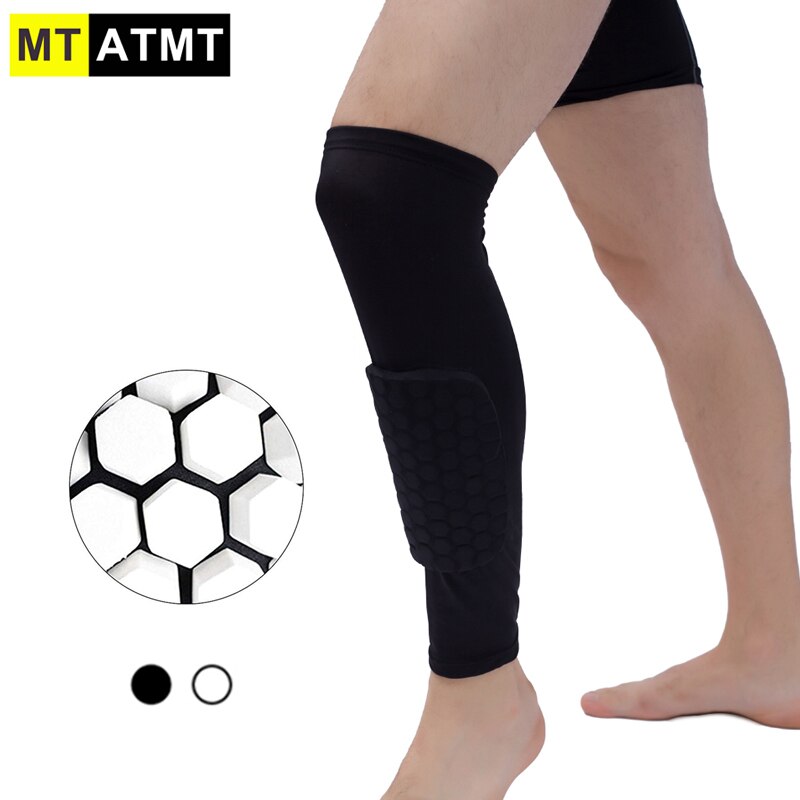 MTATMT 1Pcs Leg Support Pads Honeycomb Compression Calf Sleeve Protector Gear Knee Pads Crashproof Antislip