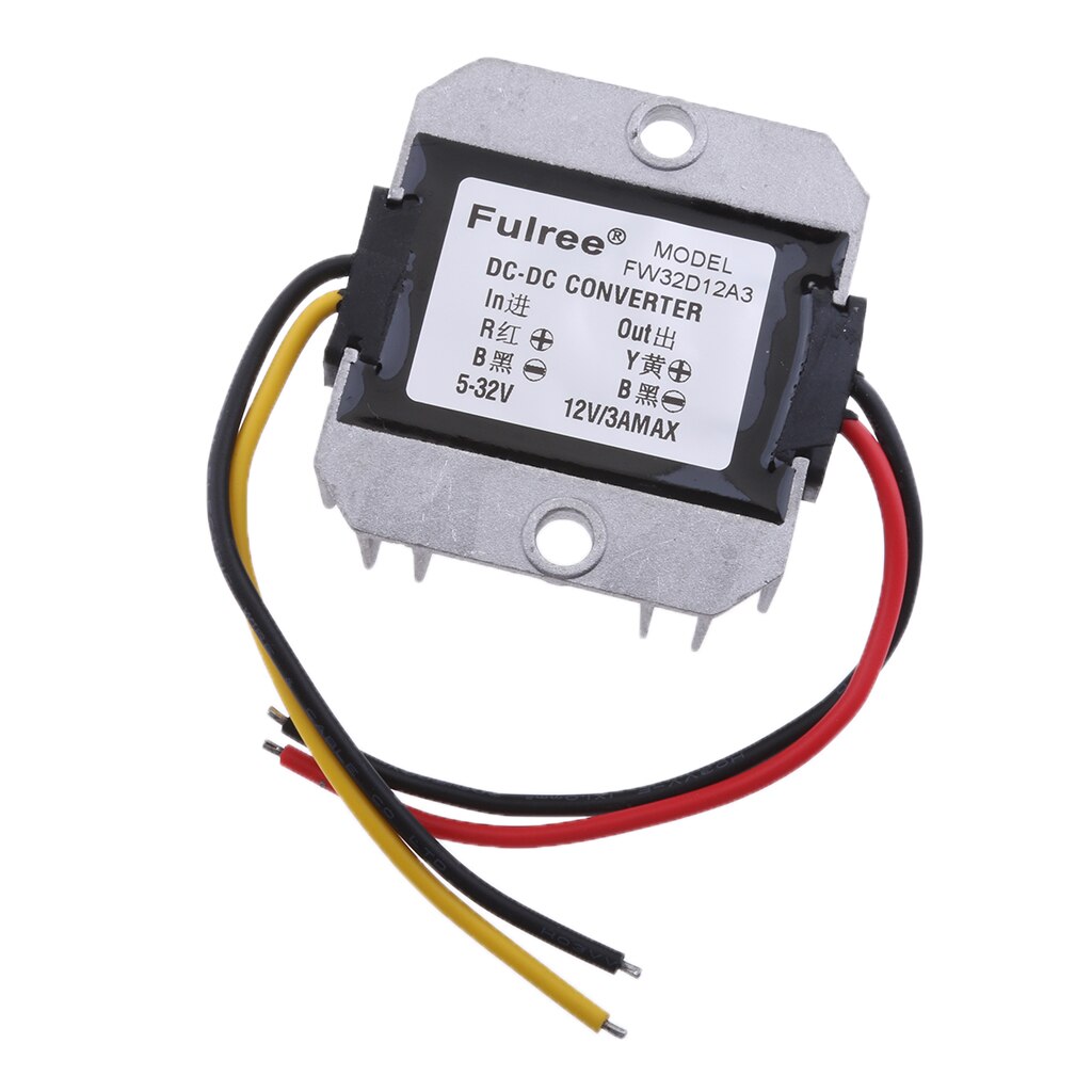 Régulateur de convertisseur cc/cc 5-32V, abaisseur à 12V 3A, alimentation de voiture