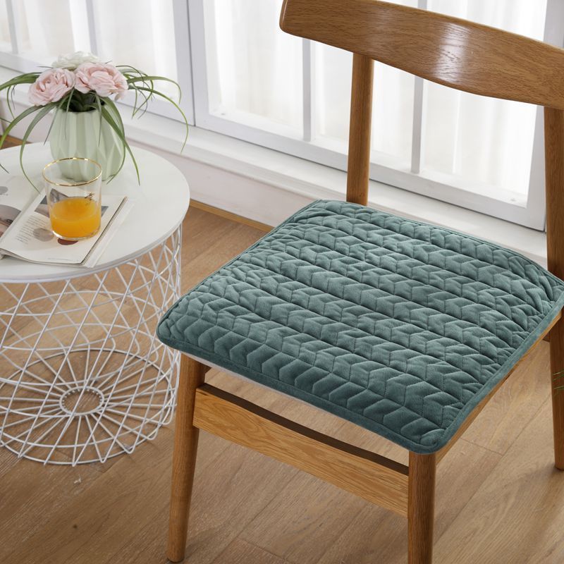 Geometrische Patroon Stoelkussens Dikker Zachte Student Seat Pad Winter Warm Kantoor Stoel Zitten Mat Antislip Pluche Kruk kussens