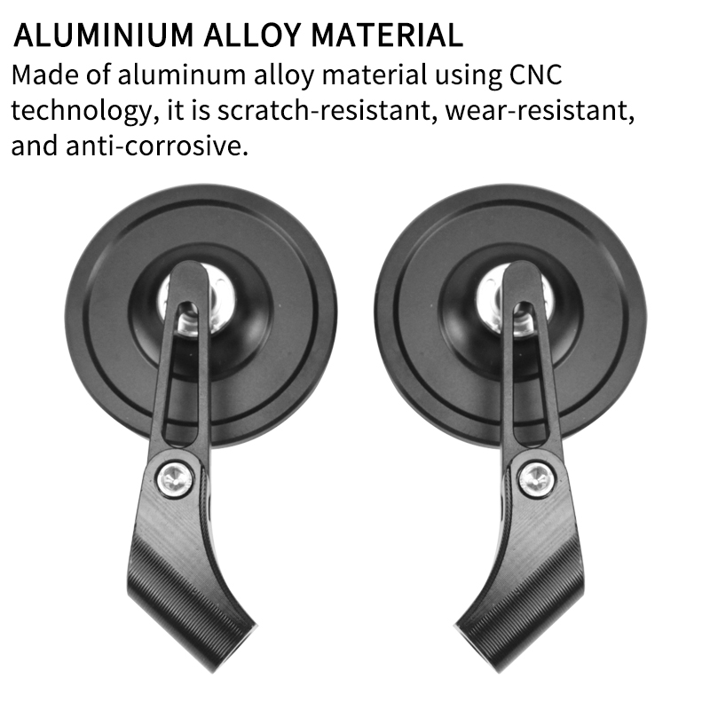 Motorspiegels Achteruitkijkspiegel Zijkant Ronde bromfietsen Spiegelaccessoires Handle Bar End Montage Motor Off-Road Universeel